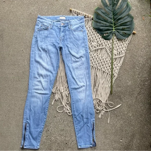 Mother Denim Size 24 - The Looker Ankle Zip Jeans - Picture 2 of 10